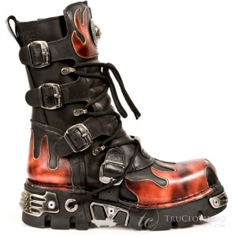 new rock boots with flames.